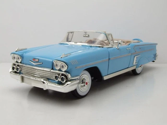 Chevrolet Impala Convertible 1958 Noir - MotorMax 1:18 - Neuf