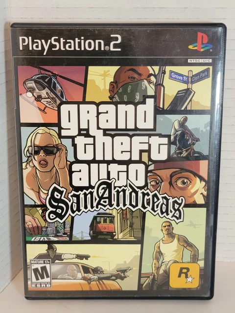 GRAND THEFT AUTO San Andreas (Sony PlayStation 2) Complete W/ Map ...