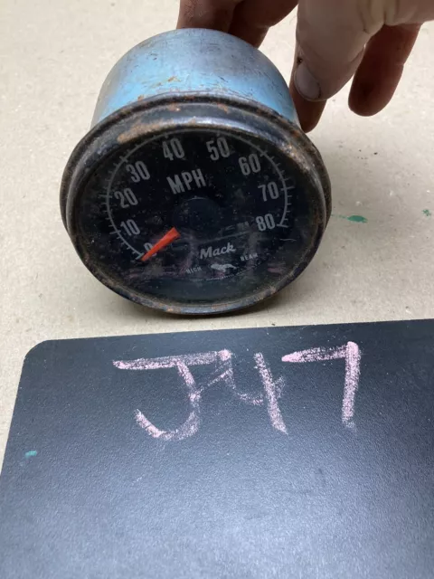 Mack Truck Speedometer 80 MPH Hot Rat rod Works Project Mac Mak Oe R Model DM UD