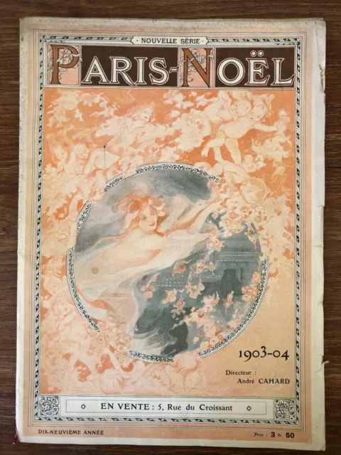 REVUE PARIS NOEL 1903-1904 Art Nouveau gravures & illustrateurs