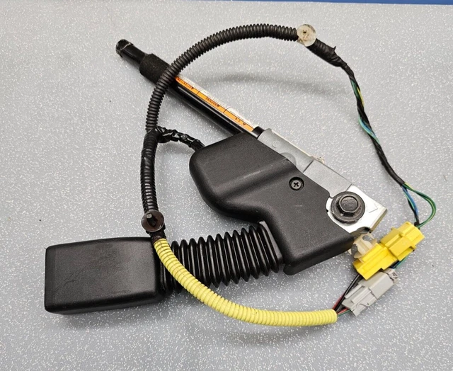 Used OEM Front Left Driver Seat Belt Buckle For 2001–2005 Honda Civic Sedan – Black, Genuine Honda
