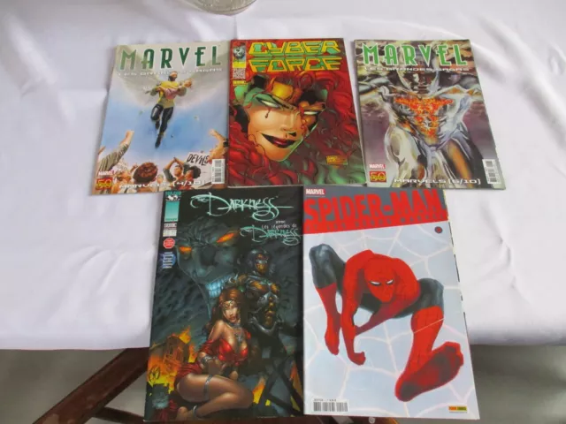 livrets bd MARVEL  LOT DE 5  tb etat