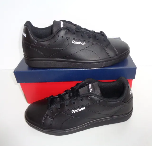 Reebok Girls New Casual Black Trainers Shoes Lace Up School Junior UK Size 4.5