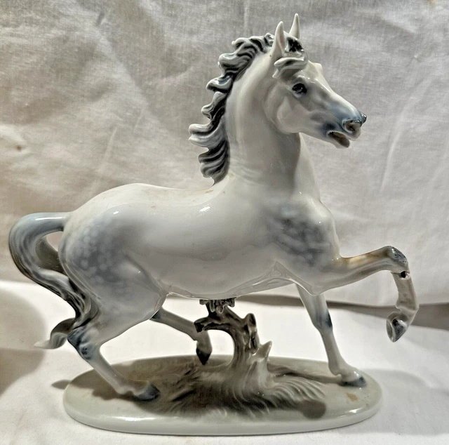 Rosenthal Porcelain Arabian Horse Figurine 1957 #1136 Mid-Century
