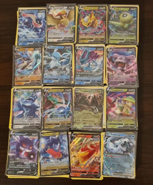 Lot 100 Cartes POKEMON Dont 1 V Ultra Rare Neuve Française Sans Double 