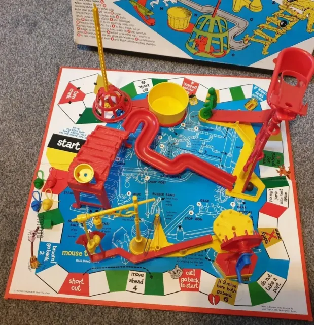 Vintage Original 1963 Mouse Trap Board Game by Ideal - Boxed & 99% Complete ⏬ 2