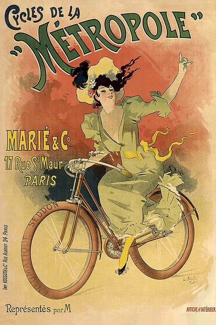 Poster Publicitaire Vintage - Manifesto Cyclisme - Tour De France - Format 32x47 Cm - Fabriqué En Italie