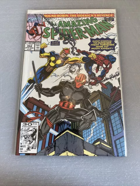 The Amazing Spider-Man When Midnight Strikes! Comic Book/Nov 1991 Vol 1 #354