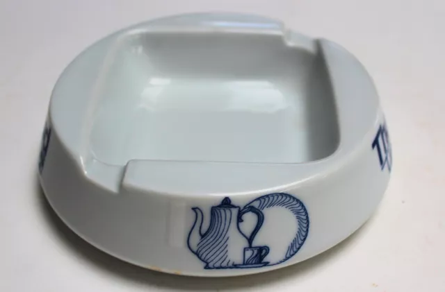 CEN16 - CENDRIER PUBLICITAIRE PORCELAINE THARAUD LIMOGES - collection bistrot 2