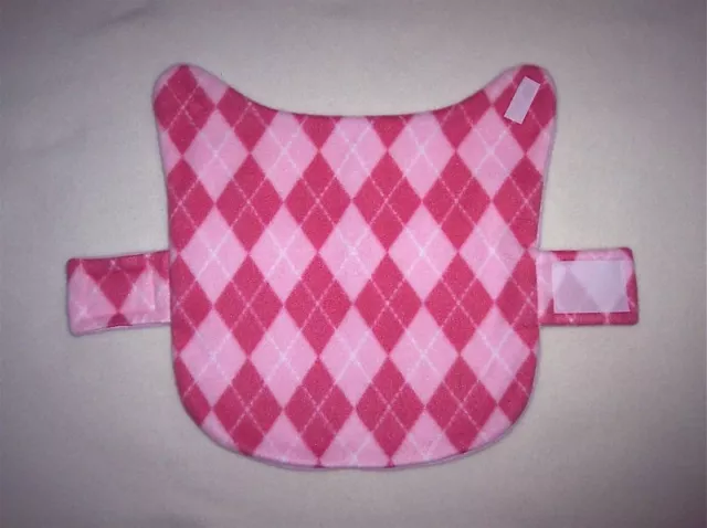 Pink Argyle Fleece Small Dog Coat--9-11 Lb Dog