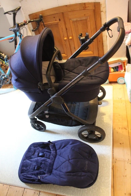 iCandy Orange Pushchair + Carrycot Complete Base Set - Royal Blue Marl