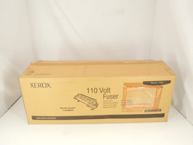 NEW Open Box GENUINE Xerox Phaser 7760 110 Volt Fuser 115R00049