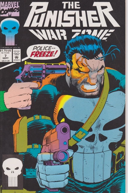 Punisher War Zone Issue #7 Comic Book. Direct Edition. Marvel 1992