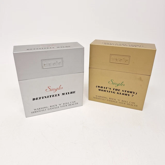 oasis singles cigarette box OASIS: Definitely Maybe (CD, 1996, Set) Creation Records OASIS: Singles Definitely Maybe (CD,