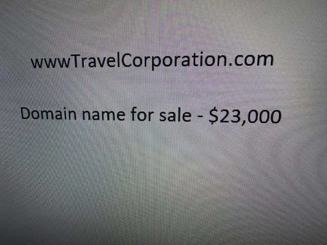 www.TravelCorporation.com - domain name - for sale $16,000