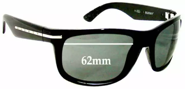 SFx Replacement Sunglass Lenses Fits Kaenon Burny - 62mm Wide