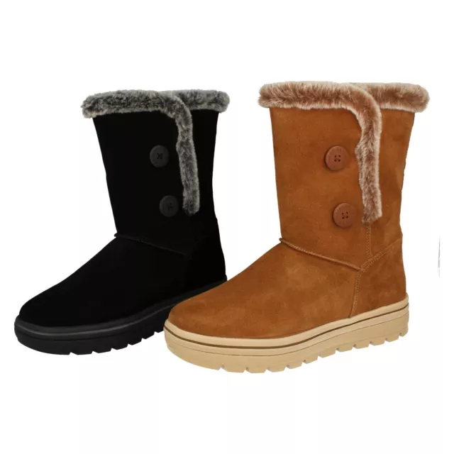 Femmes Skechers Noir Ou Marron Daim Bottes : Cool GAL