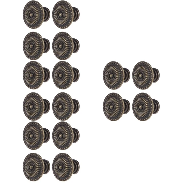 16 pz manopola estraibile armadietto armadio vintage (bronzo)