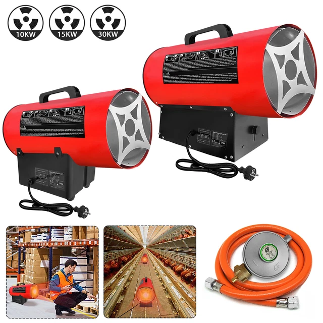 Gasheizer Gasheizgebläse Gasheizstrahler Bauheizer Heizgerät Heizgebläse 10-30KW