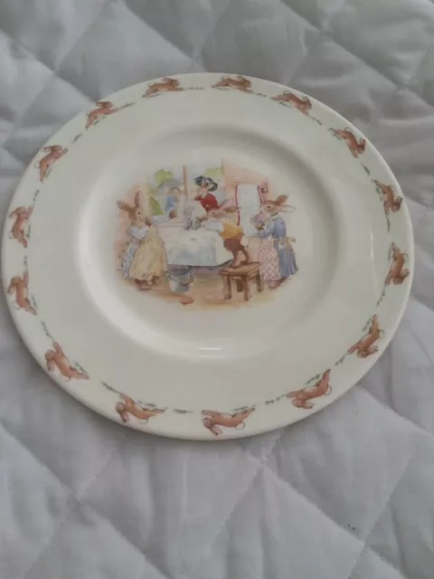 Vintage 1988 Royal Doulton Bunnykins Plate Fine Bone China