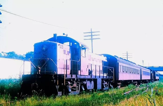 Ektachrome Slide Nysw Alco Rs-1 #230 Susquehanna Transfer March 1982