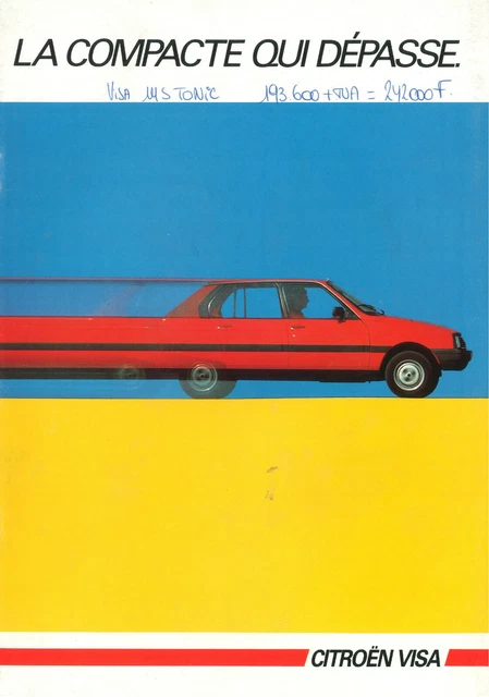 Brochure Catalogue Citroën BX 1985 - Édition Belge En Français, Document D'époque Occasion