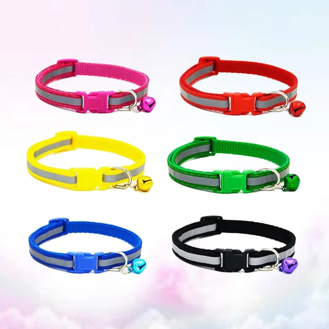 6 Colors Dog Collar Color Buckle Chocker Adjustable Pet Collar