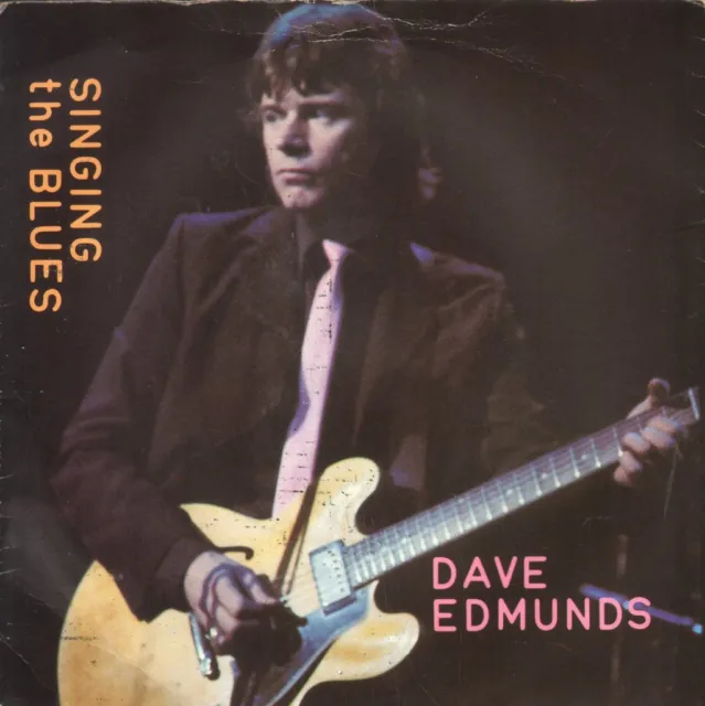 Dave Edmunds Singing the Blues 7" vinyl UK Swan Song 1980 B/w Boys Talk - pic