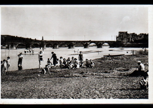 LA CHARITE-sur-LOIRE (58) PONT & PLAGE animée période 1930-1940