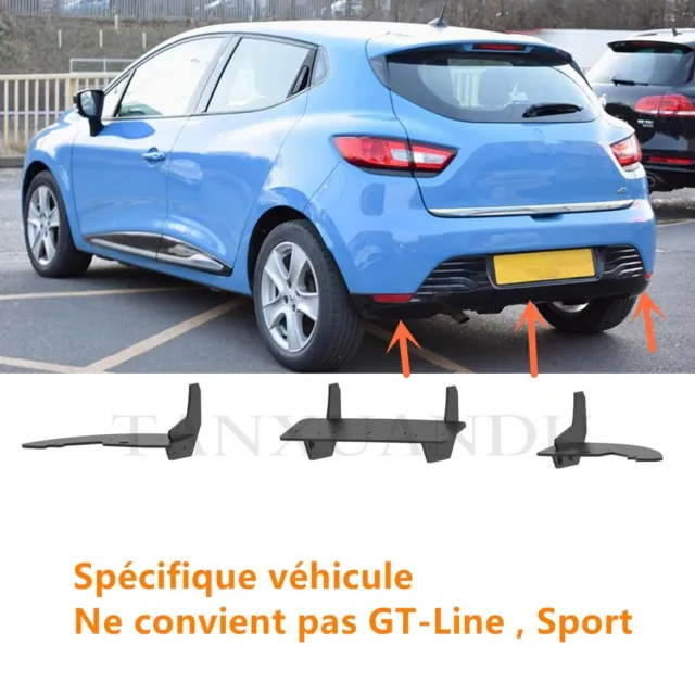 Pour Renault Clio IV MK4 13-16 diffuseur pare-chocs arrière + séparateur latéral