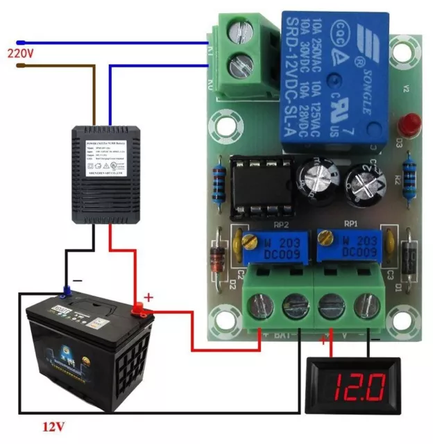 Module de commande de chargeur de batterie fiable XH M604 pour différentes appl