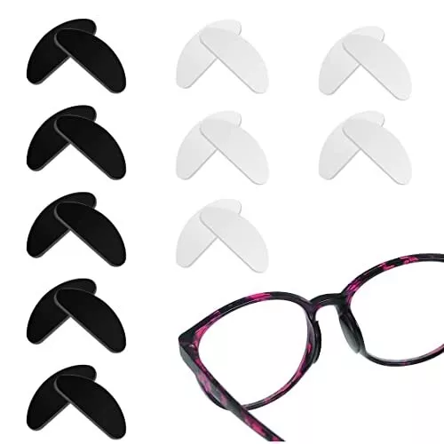 Kit de réparation de lunettes 10 paires de coussinets de nez en