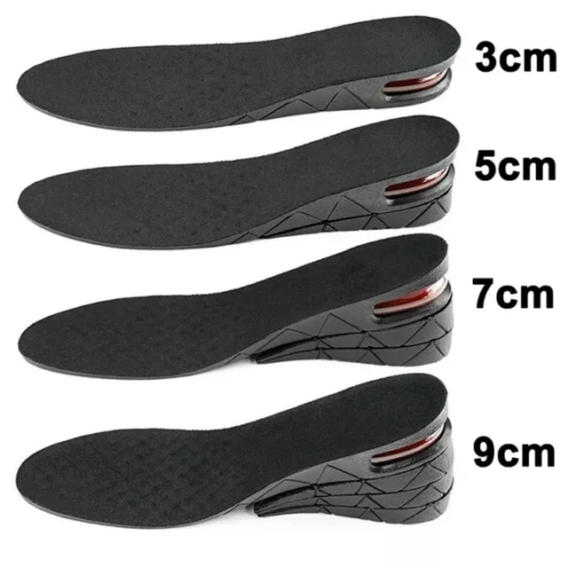 Shoe Insole Air Cushion Height Increase Heel Gel Inserts Taller Lift Pad Insoles 2