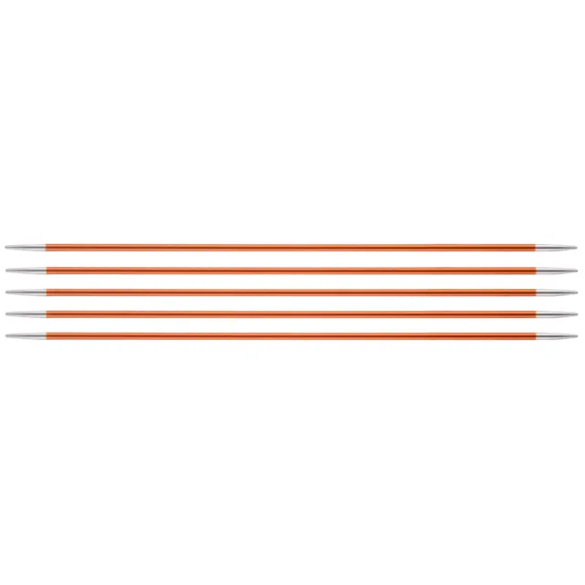 Knitpro Zing: Strickstifte: Doppelt Beendet: Set Von F�nf: 15 Cm X 2,75 Mm