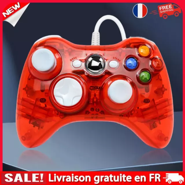 USB Wired Gaming Controller Joypad Gamepad for Microsoft Xbox 360 (Red)