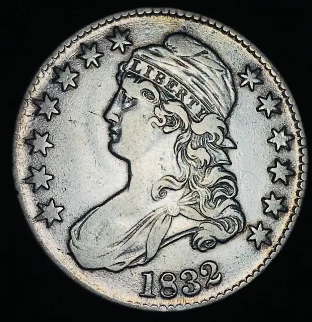 1832 Capped Bust Half Dollar 50C Ungraded 90% Silver US Coin CC20948