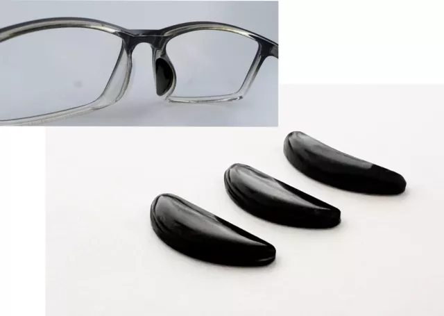 Adhesive Eye Glasses Spectacles Anti-Slip Silicone Stick on Nose Pads-2 Pairs