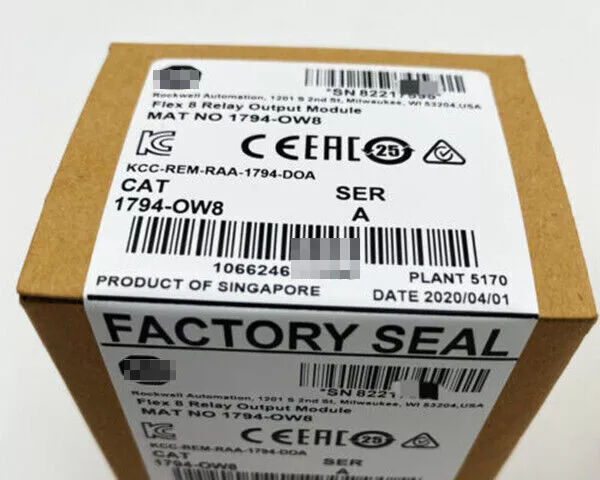 New Factory Sealed A_B 1794-OW8 SER A Flex 8 Point Relay Output Module 1794OW8