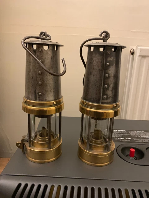 Miners lamp, Patterson Lamps Ltd, Gateshead on Tyne, Type A3 GPO selling pair 3
