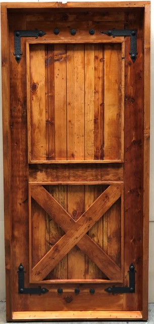 Rustic reclaimed lumber Square top door solid wood story book winery Pre hung