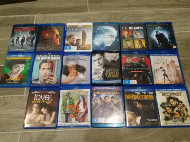 Lot de 17 films en Blu Ray (Import Zone A / US)