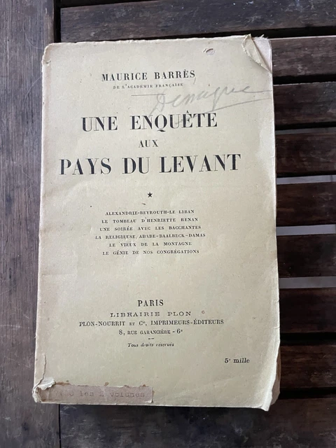 Livre Rare - Syrie, Egypte, Palestine, Judée - Édition Originale 1839 - Baron Taylor & Reybaud