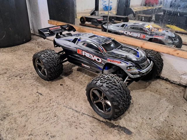 Revo Slot GPM Stoßdämpfer Für Traxxas E-REVO 2.0 – 85mm Blau/rot, Legierung Kugelende Traxxas LiPo 2s