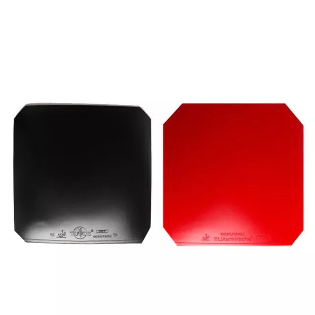 Durable and Practical Table Tennis Rubber for Fast Attack Ping Pong Red/Black