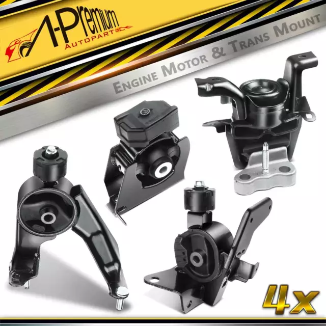 4x Engine Motor & Trans Mount for Toyota Corolla 2009-201 Vibe L4 1.8L Automatic
