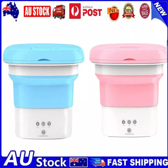 Mini Foldable Washing Machine Laundry Tub Indoor Automatic Clothes Bucket Washer