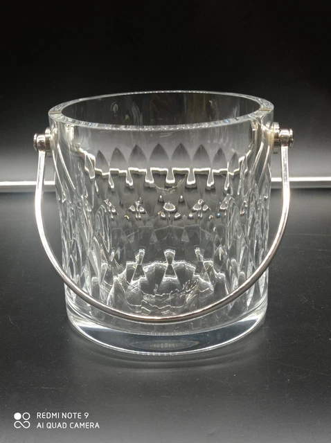 SEAU À CHAMPAGNE en CRISTAL BAYEL signé étiquette d'origine glace ice bucket EUR 49,99 - FR SEAU À CHAMPAGNE en CRISTAL BAYEL signé étiquette d'origine glace ice bucket EUR 49,99 - FR