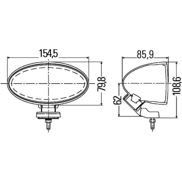 Hella Nebelscheinwerfer Set oval glasklar 1NA007891-821