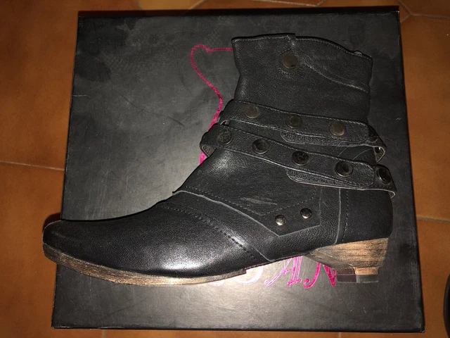 LOLOAN ADIGE * BOTTINES MONTEGO BLACK Noires * POINTURE 37 * NEUVES *
