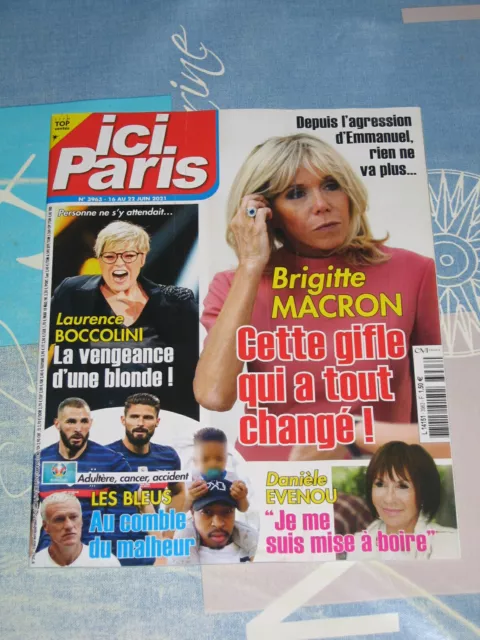 Ici Paris n° 3963, Macron, Smet, Evenou, Clara Luciani, Boccolini, Coluche, Dion